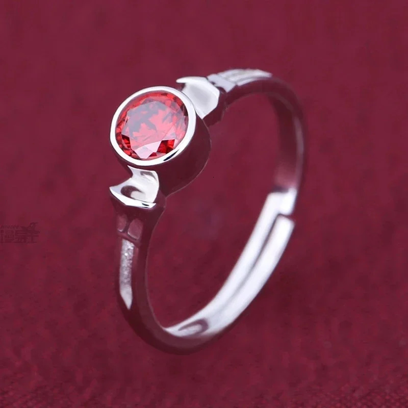 Anime Sword Art Online Kirito Asuna Yuuki SAO 925 Sterling Silver Ring Adjustable Engagement Jewelry Couple Lovers Women Gifts 250103