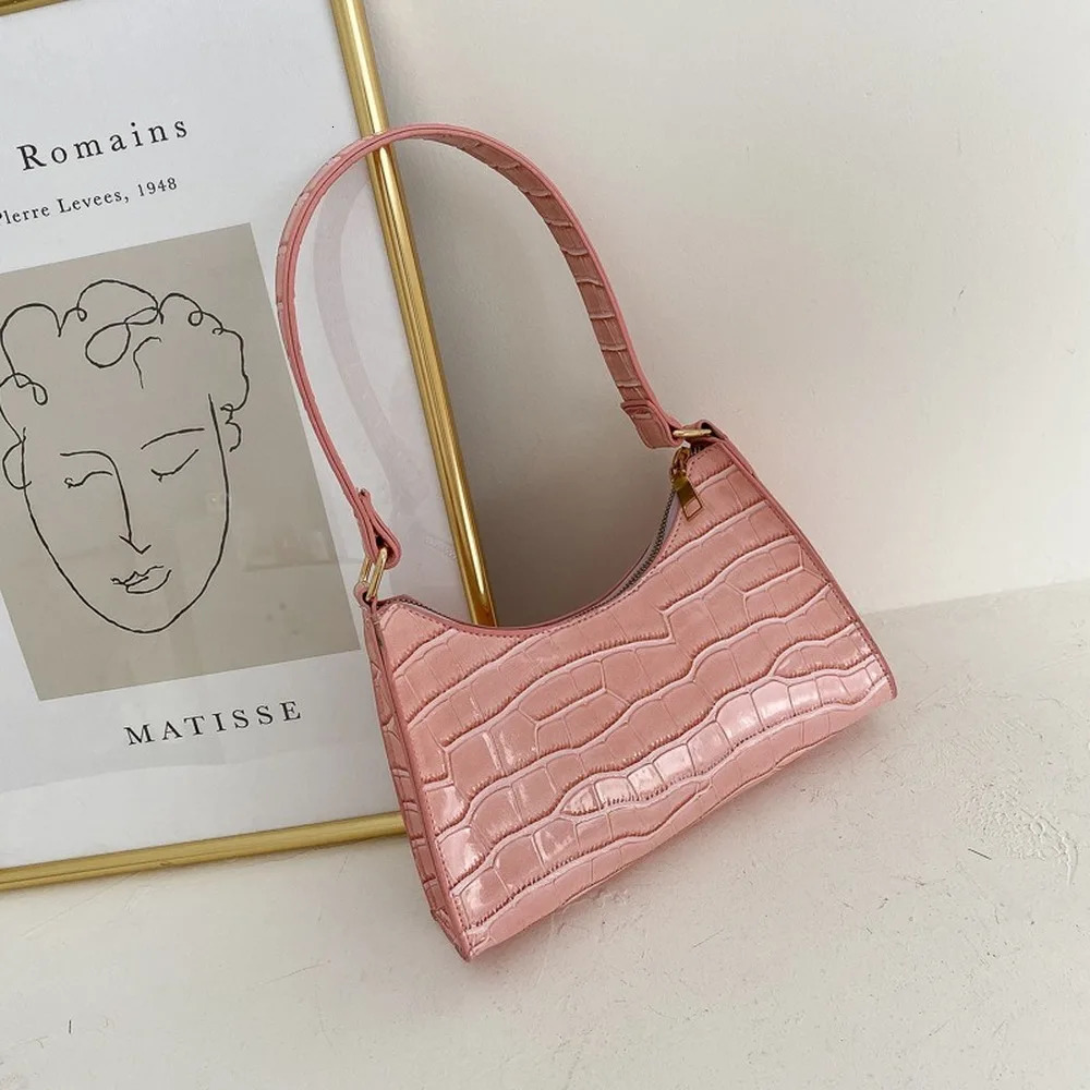 Fashion Exquisite Shopping Bag Retro Casual Women Shoulder Bags Female Leather Solid Color Chain Handbag for 241226