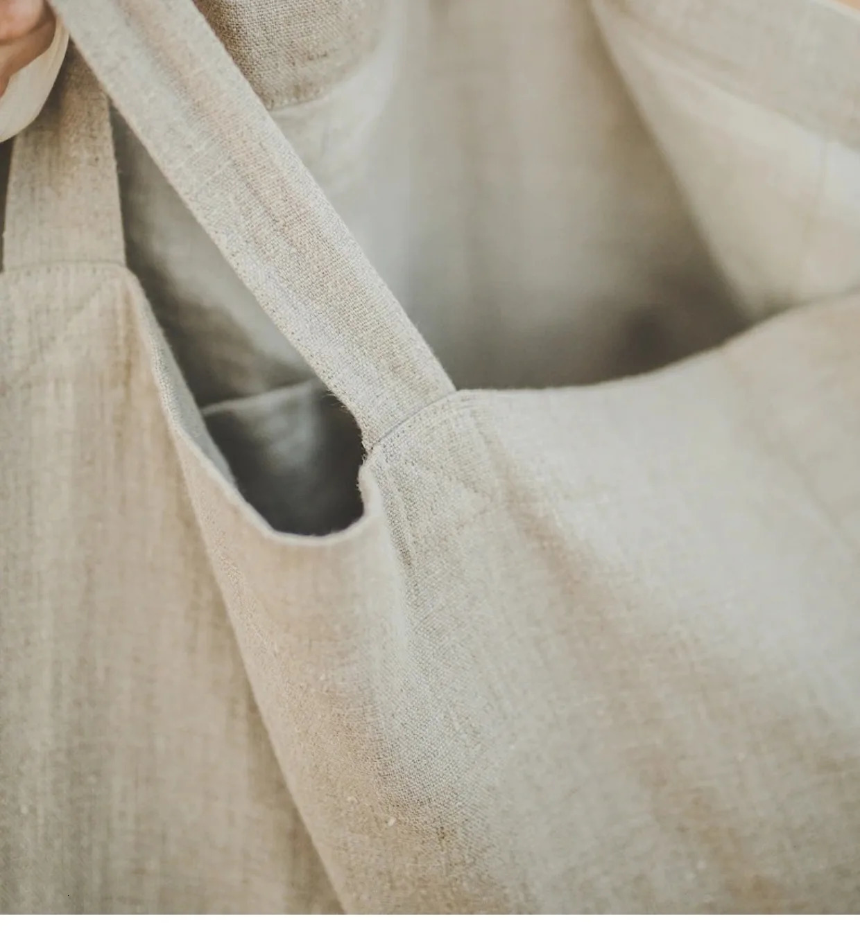 Casual Linen Shopping Bags For Women Reusable Sundries Bags Foldable Female Travel Beach Shoulder Bags Large Handbags 250102