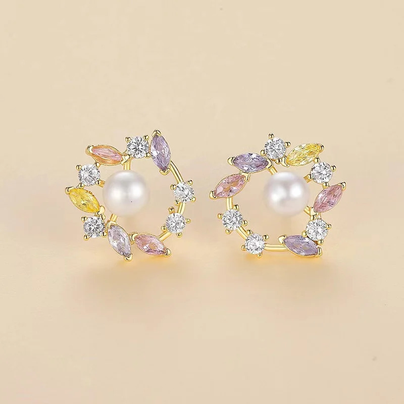 floral necklace for women with a high-end and luxurious fashionable and personalized bracelet earring set 250102