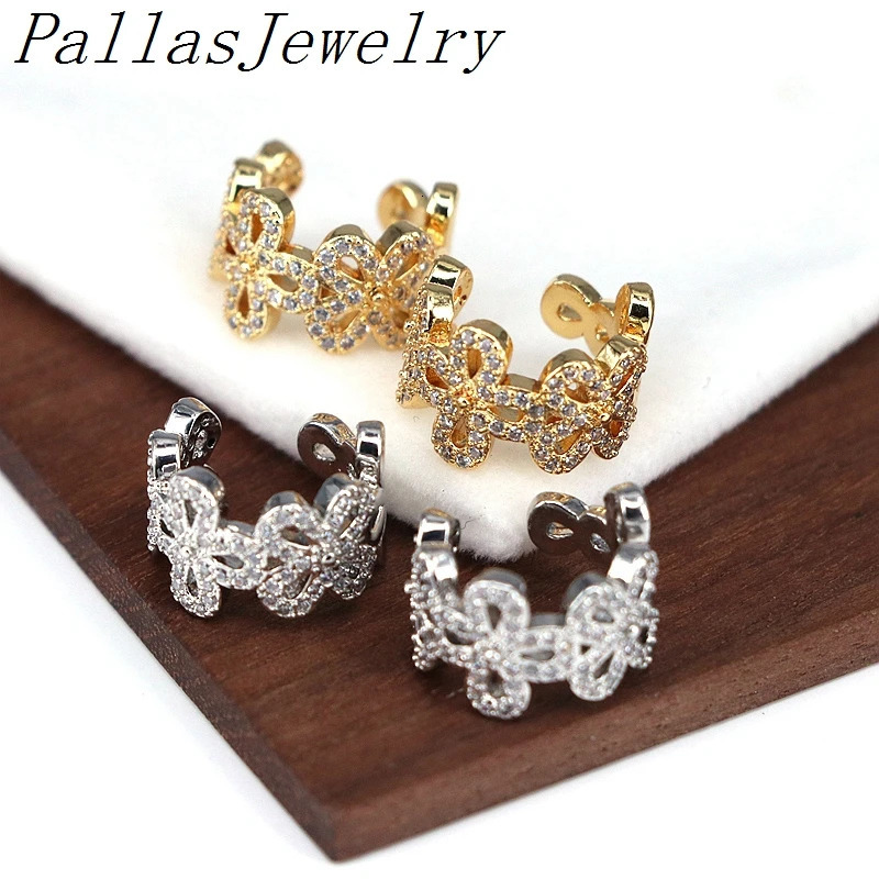 10Pairs Multi n Micro pave Zircon Ear Cuff Women No Piercings Cartilage Ear Clip earrings Jewelry Gift 250103