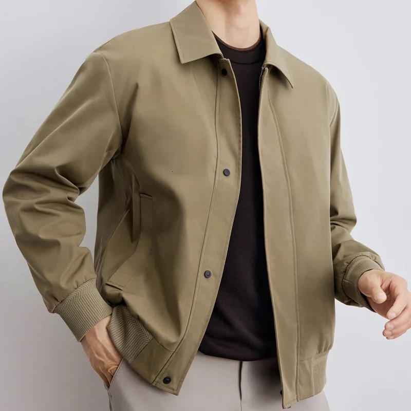 Jackets for Men Korean Fashion Turndown Collar Jacket Men Clothing Lightweight Jacket Spring and Autumn Coats Streetwear Stylish 250103
