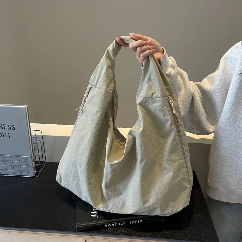 Underarm Large Capacity Canvas Bag for Women Fashion Casual Versatile Shoulder Bag Minimalist Tote Bag Paquete Tote 250102