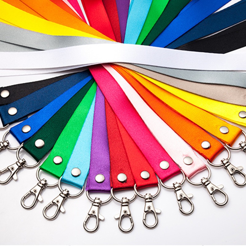 Factory Custom Printed Lanyard For Keys Logo Custom Design Badge Holder & Staff Cards multicolored Personalized Printing neck Landyard with logo