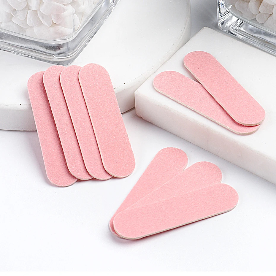 Double Side Nail Files Mini Wood Sanding Buffer Block Set For Gel Polish Manicure Pedicure Salon Professional Art Tools 241230