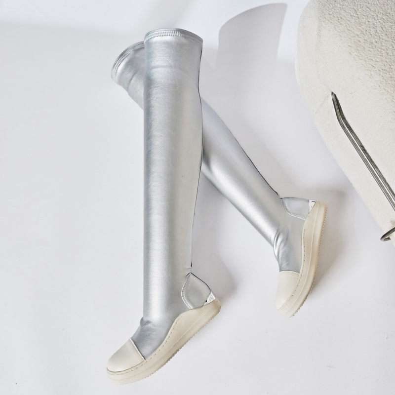 Gothic Fashion Woman Boots Platform Women Over The Knee Boots Chunky High Heel Thigh Boots Round Toe Zipper Autumn Winter