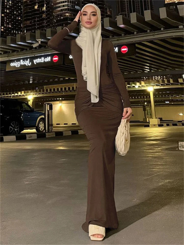 Tossy Floral Fashion Elegant Long Womens Wear High Waist Patch Ultra Thin Party Dress Womens Solid Tight Dress 250103