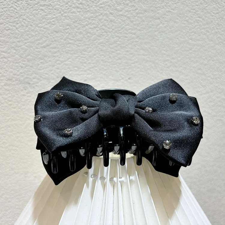 Square water diamond hair clip gemstone hair clip exquisite handmade Korean sparkling zircon crystal shark hair clip 250102