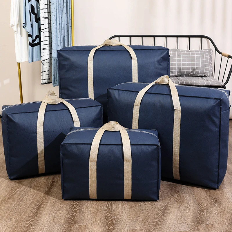 Foldable Large Capacity Moving bag Space Saving DustProof and Removable Quilt Storage moistureproof nonwoven 241226