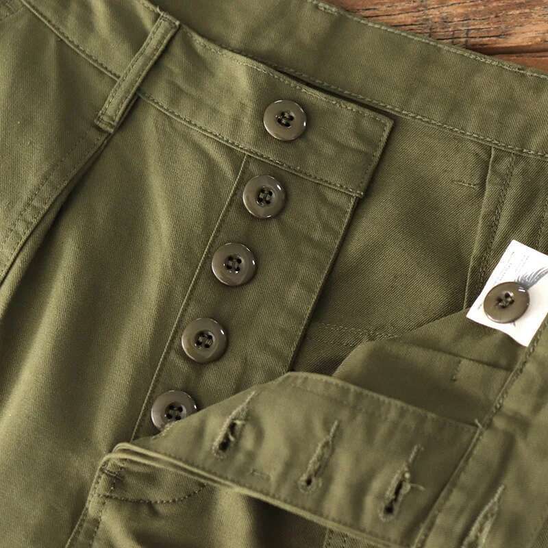 AMEKI Og-107 Europe Retro Deck Pants Autumn Wide-Leg Loose Straight Overalls Outdoor Trekking Camping Toog Casual Trousers