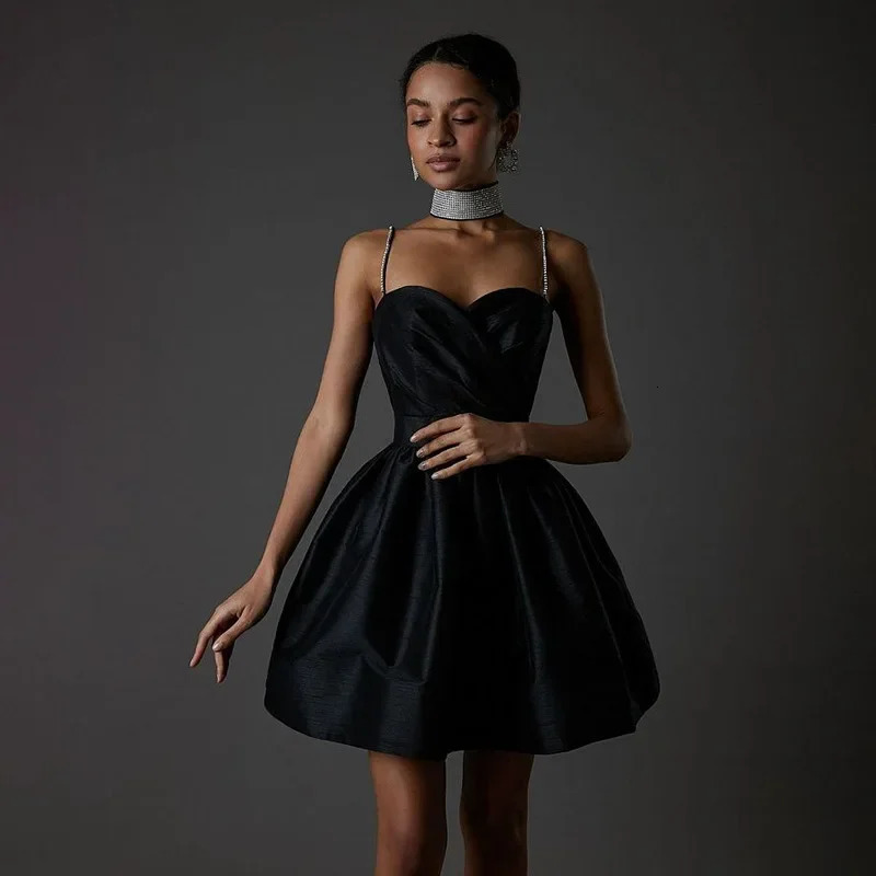 Womens Dresses Elegant Evening Dress Sexy Sleeveless Ladies Spaghetti Strap Y2k Retro Party Night Vestidos OutfitsMini 250103
