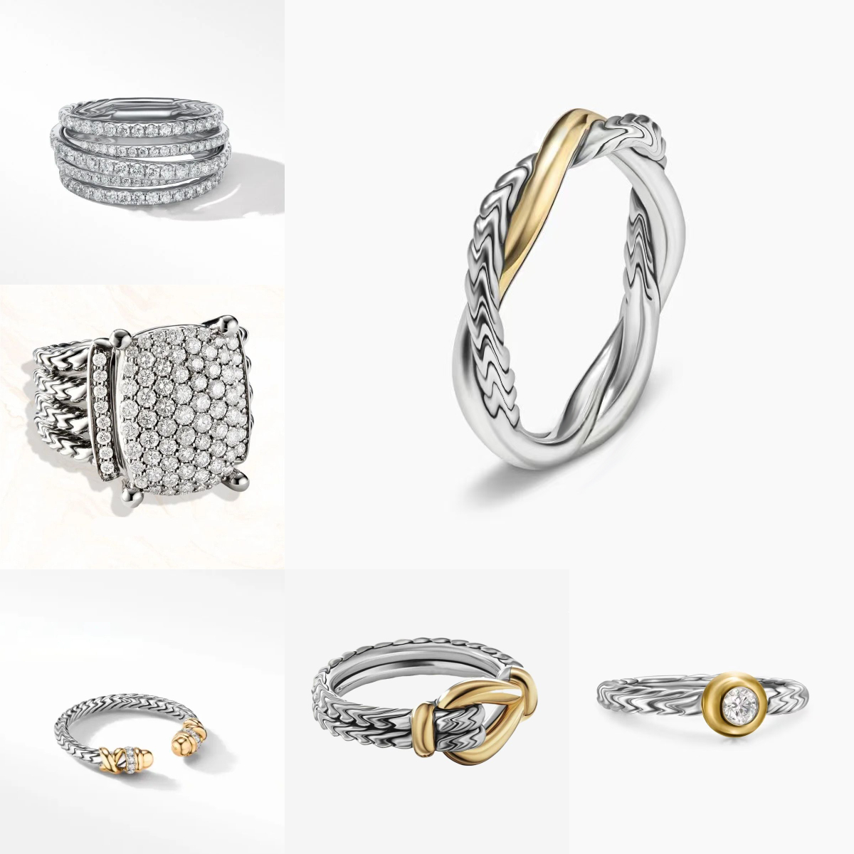 designer rings rings designer for women jewelry ring damen ring luxury Brass Sterling Silver designer ring jewellery ring white ring Engagement Easter party gifts