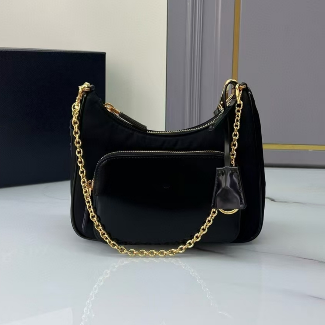 10A Quality Fashion Bags Nylon and Patent Leather Shoulder Bags