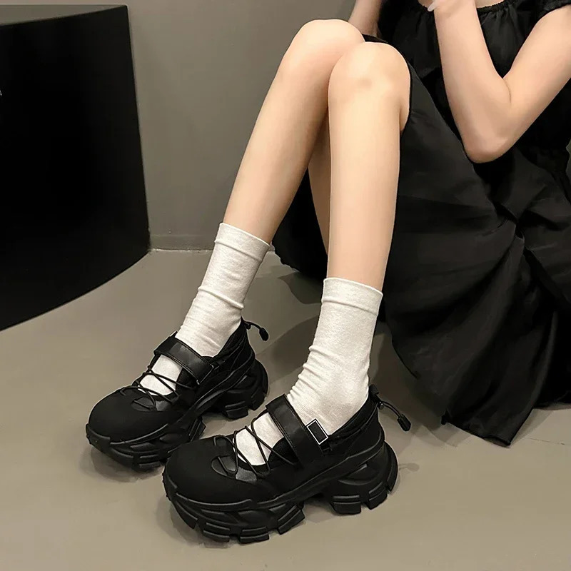 2024 High-quality Thick-soled Hollow Fashion Fully Comfortable Non-slip Breathable Sports Casual Wear-resistant Womens Shoes 250103