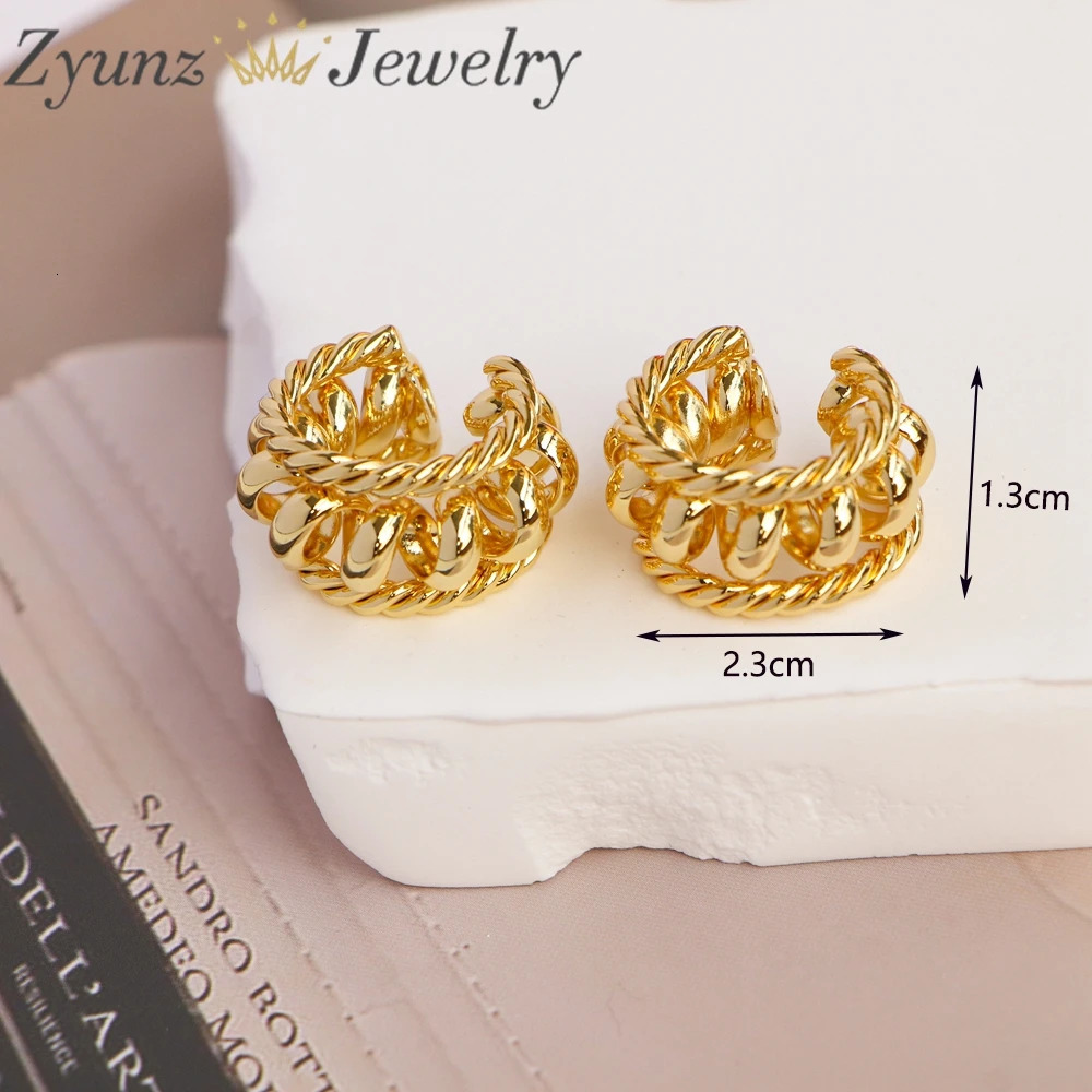 5Pairs Punk Gold Plated Ear Cuff Cartilage Ear Clip for Women No Pierced C Shape Geometric Small Earcuff Ear Wrap Earcuff Clips 250103