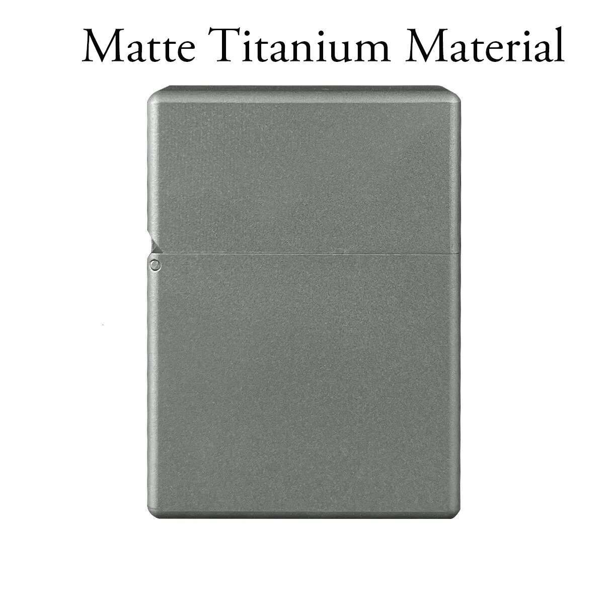 Titanium Shell Fuel Kerosene Square Head Thickened Sealed Waterproormor Windproof Retro Men Gasoe Lighter