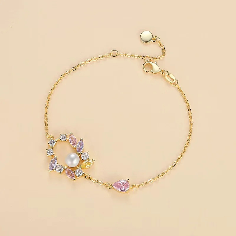 floral necklace for women with a high-end and luxurious fashionable and personalized bracelet earring set 250102