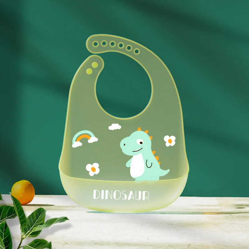 Baby Bib Waterproof Silicone Childrens Eating Bib Baby Rice Pocket Female Supplementary Food Rice Pocket Baby Saliva Bib 250103