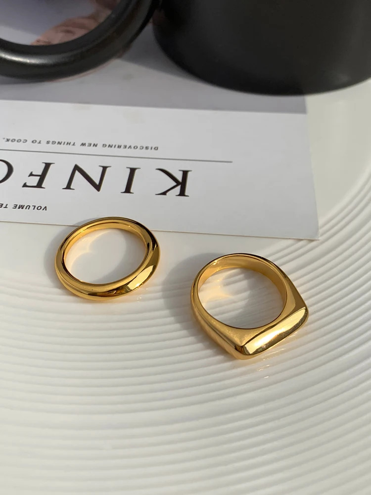 Tarnish Free 316L Stainless Steel Ring High Glossy Women Rings Bague Couple Matching Jewlery Fashion Gifts Accessories 250103