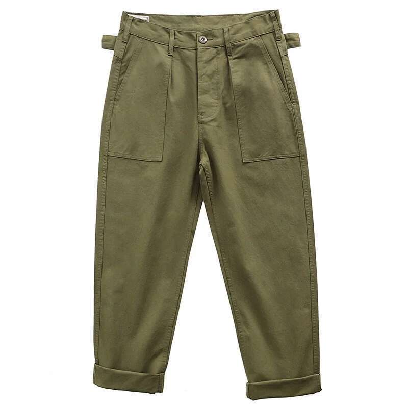 AMEKI Og-107 Europe Retro Deck Pants Autumn Wide-Leg Loose Straight Overalls Outdoor Trekking Camping Toog Casual Trousers