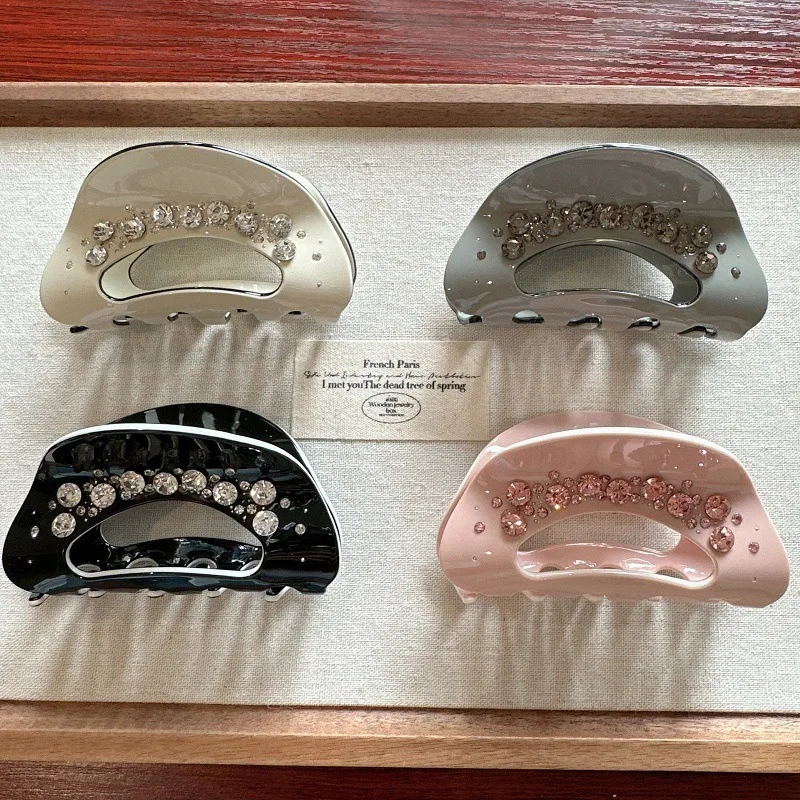 Customized handmade double-sided DIY Alphanumeric name grab hair clip unique couple gift 250102