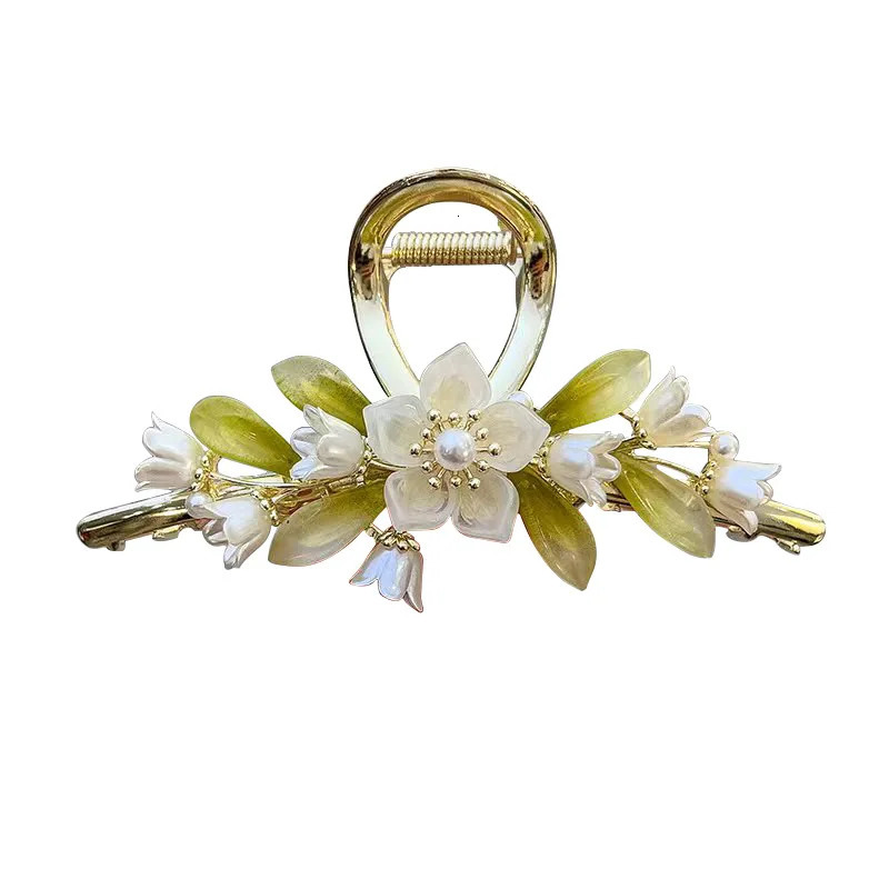 Retro Large Size Grab Clip Girls Elegant Ponytail Braid Large Crab Hair Clips Fashion Sweet Hair Grab for Girls Hair Accessories 250103