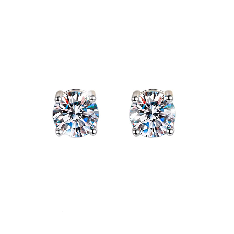Factory Wholesale Waterproof Nickel free GRA Dia Jewelry Sier Sterg 0.5 karat Moissanite Earrings