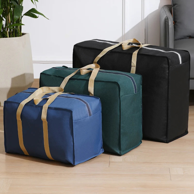 Foldable Large Capacity Moving bag Space Saving DustProof and Removable Quilt Storage moistureproof nonwoven 241226