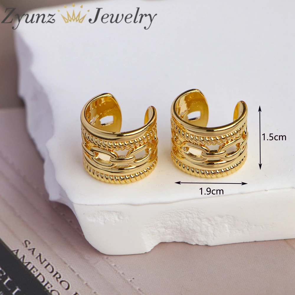5Pairs Punk Gold Plated Ear Cuff Cartilage Ear Clip for Women No Pierced C Shape Geometric Small Earcuff Ear Wrap Earcuff Clips 250103