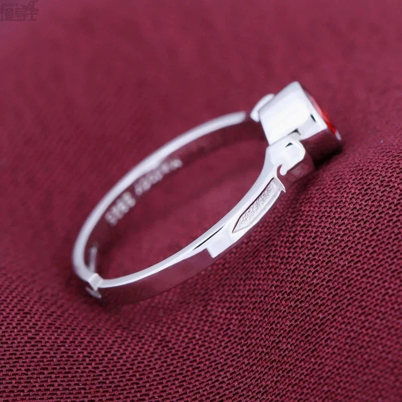 Anime Sword Art Online Kirito Asuna Yuuki SAO 925 Sterling Silver Ring Adjustable Engagement Jewelry Couple Lovers Women Gifts 250103