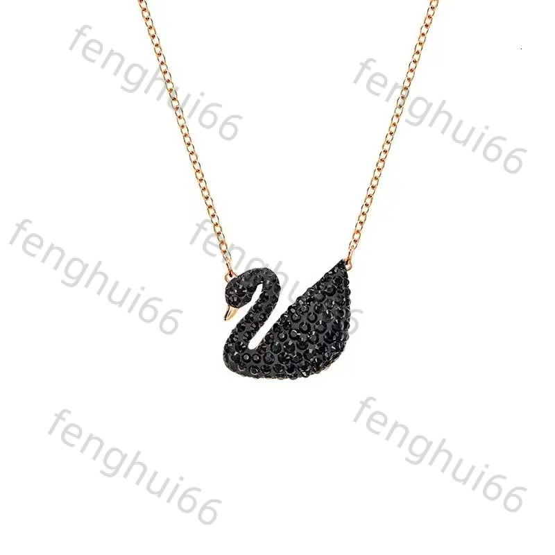 Swarowski Designer Fashion Swan Pendant Multiple Colors Rhie Collarbone Necklace Jewelry Gift 64D