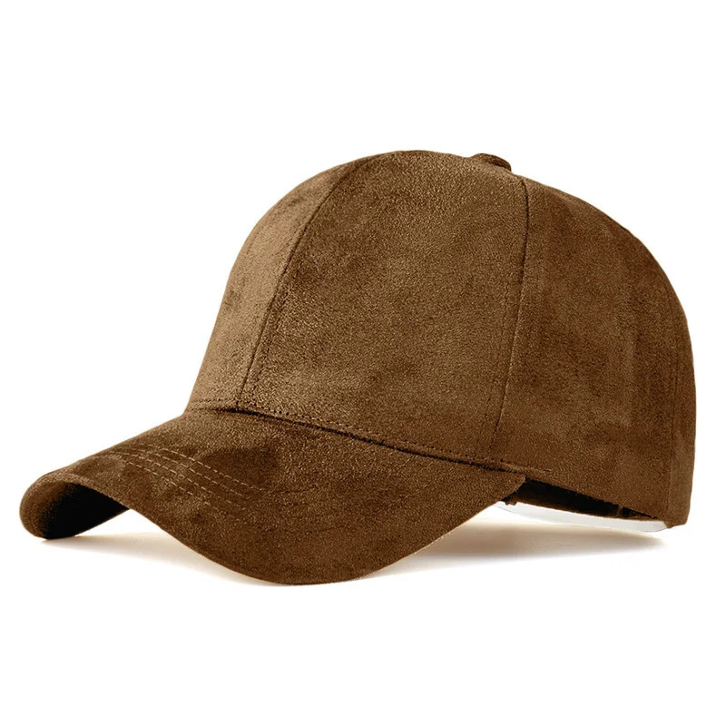Classic Faux Leather Suede Baseball Cap Corduroy Dad Caps Adjustable Casual Low Profile Dad-Hat 241230