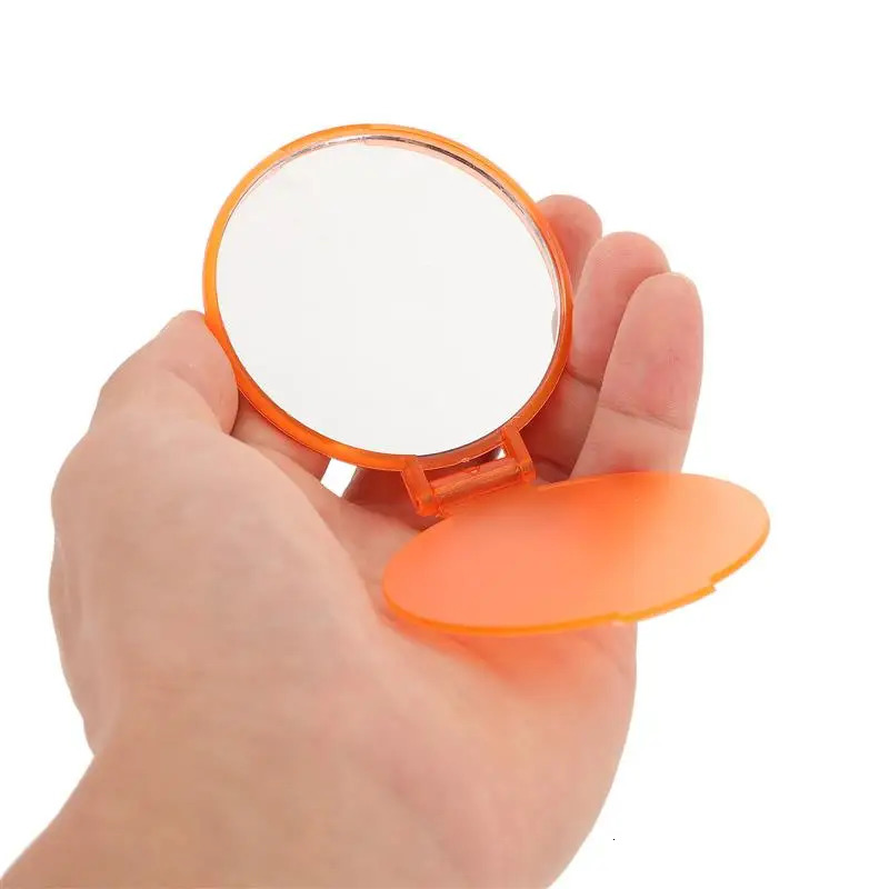 12pcs Foldable Makeup Mirror Portable Mini Round Vanity Mirror Pocket Mirror Women For Girls Random Color 250103