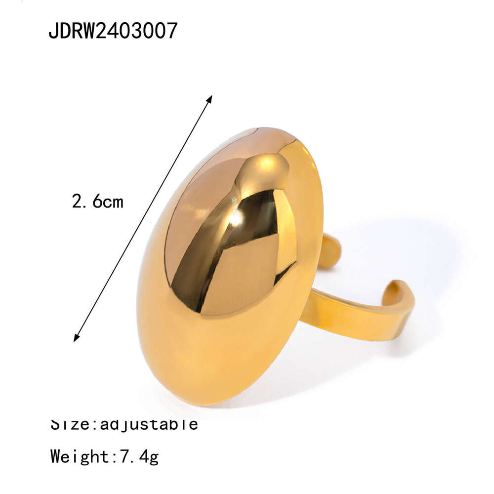 Wanxing INS Wind Combination Open Ring Gold Stainless Steel Five Petal Butterfly Knot and Earrings