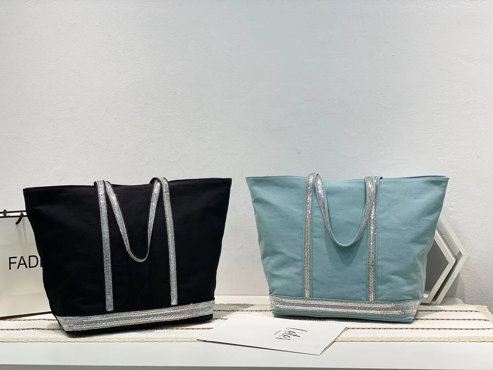 Women Handbag Korean Version Fashion Rhineston Large Capacity Tote Bag Contrast Color Retro Shoulder Bag 250102