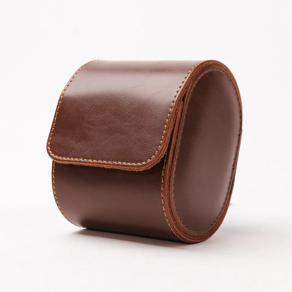 Watch Roll Retro Travel Box Fashion Portable Leather Display Screen Watch Storage Cartridge Slide in Watch Organizer 250102