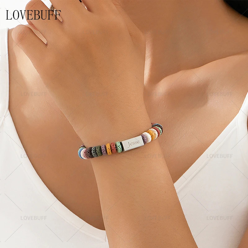 LOVEBUFF Light and Night Jesse Birthday Bracelet Inspired Vesuvianite Beads Bracelet 250102