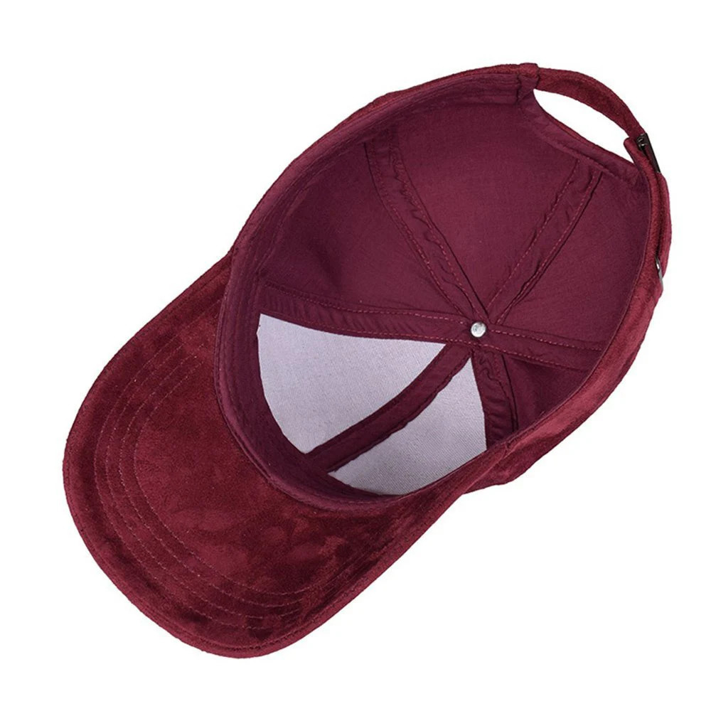Classic Faux Leather Suede Baseball Cap Corduroy Dad Caps Adjustable Casual Low Profile Dad-Hat 241230
