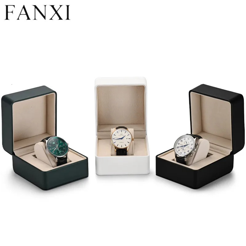 Oirlv portable watch storage box organizer classic style multifunctional watch display box PU leather watch box 250102