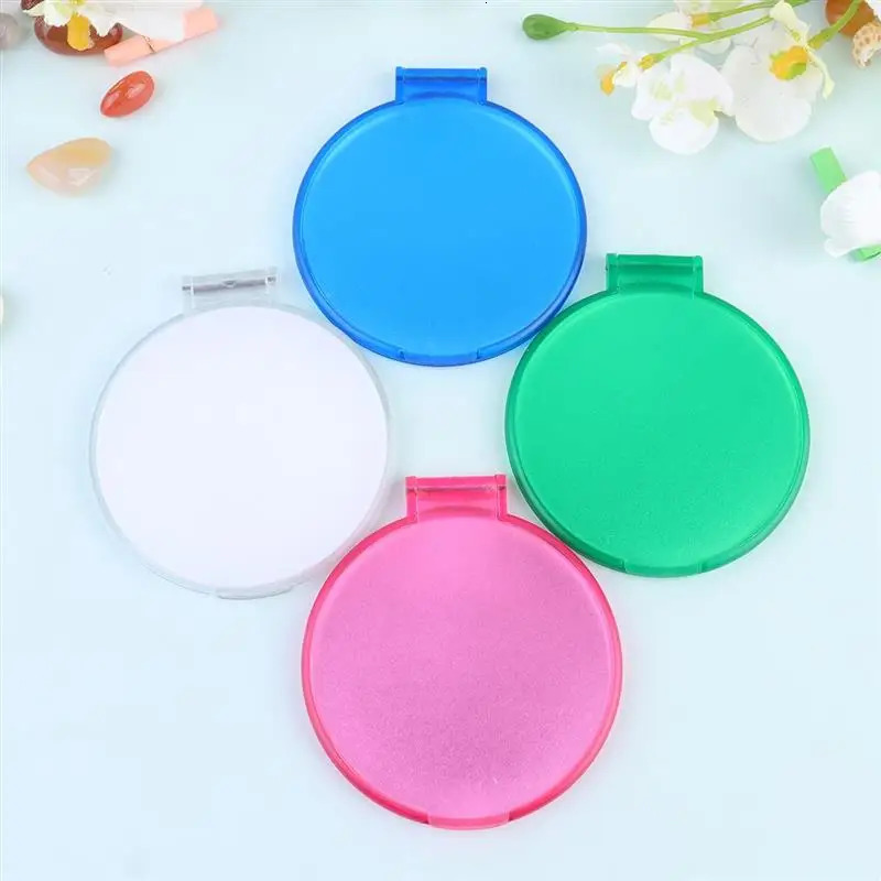 12pcs Foldable Makeup Mirror Portable Mini Round Vanity Mirror Pocket Mirror Women For Girls Random Color 250103