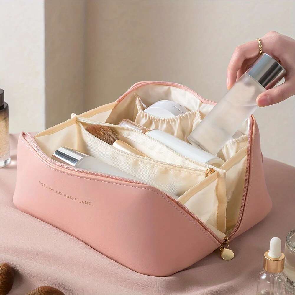 Makeup Female Toiletry Kit Make Up Case Storage Pouch Lady Box, Cosmetic Bag, Organizer Bag For Travel Zip