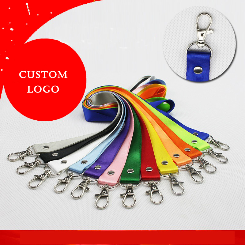 Factory Custom Printed Lanyard For Keys Logo Custom Design Badge Holder & Staff Cards multicolored Personalized Printing neck Landyard with logo