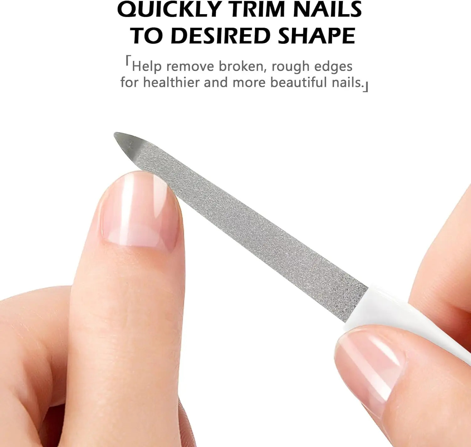 1PC DIY Nail Art Professional File Metal Double Sided High Quality Manicure Pedicure Beauty Tools 241230