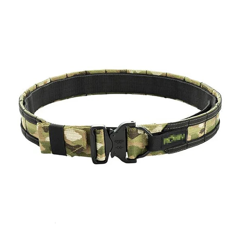 2 Inch Tactical Belt Quick Release Metal Laser Molle Mens Belts Camo Air soft Tactical Battle Belt250103