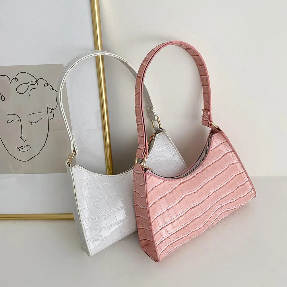 Fashion Exquisite Shopping Bag Retro Casual Women Shoulder Bags Female Leather Solid Color Chain Handbag for 241226