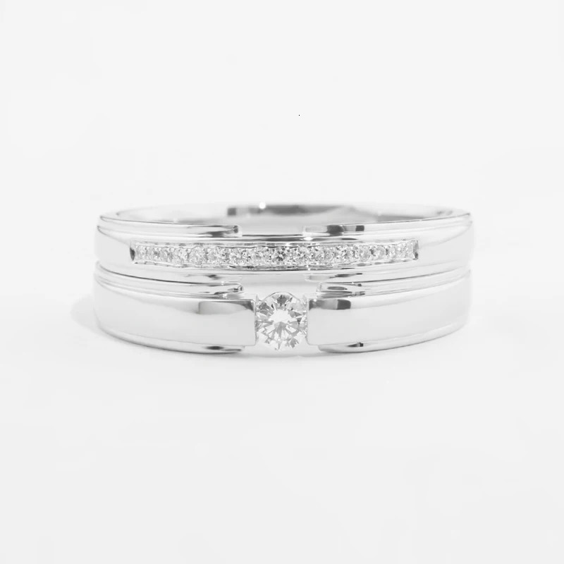 Elegantly Crafted 18K/14K/10K Gold PT950 Platinum Diamond Couple Rings Perfect Wedding/Engagement Gift 250103