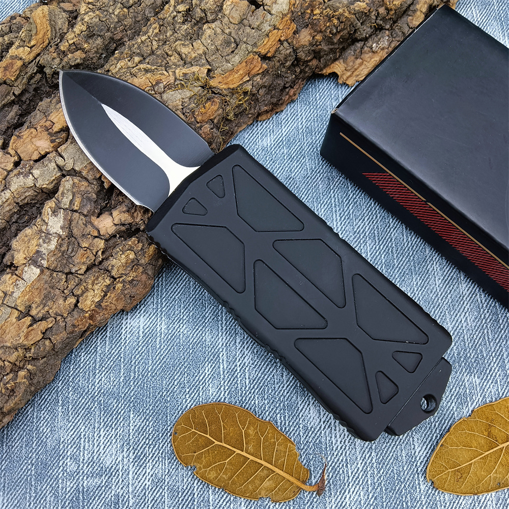 NEW Micr 157-1T Exocet Tactical Money Clip Pocket Knife 440C Blade Black Zinc Alloy Handles Mini Multitools Outdoor Hunting Knives 3300 3200 3400 9000 4850 4600