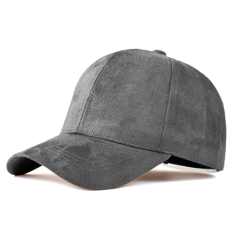 Classic Faux Leather Suede Baseball Cap Corduroy Dad Caps Adjustable Casual Low Profile Dad-Hat 241230