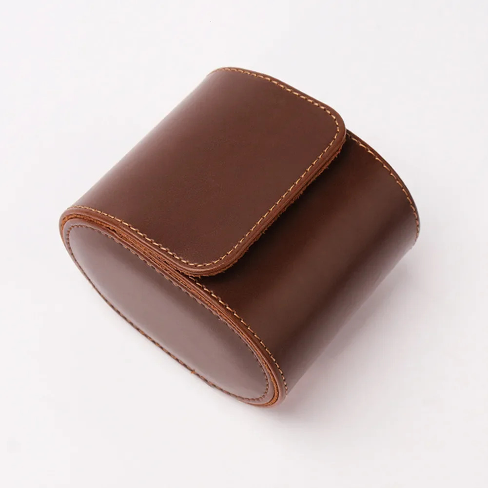 Watch Roll Retro Travel Box Fashion Portable Leather Display Screen Watch Storage Cartridge Slide in Watch Organizer 250102