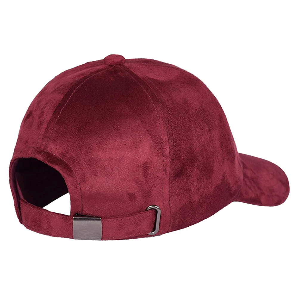 Classic Faux Leather Suede Baseball Cap Corduroy Dad Caps Adjustable Casual Low Profile Dad-Hat 241230